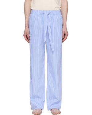 Tekla Poplin Pyjama Trousers - Blue