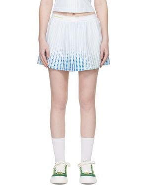 CASABLANCA Tennis Printed Racer Miniskirt - Blue