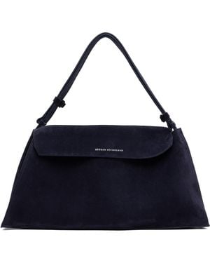 Studio Nicholson Shiboru Suede Bag - Blue