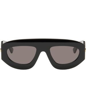 Bottega Veneta Ultrathin Shield Sunglasses - Black