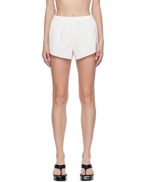 T By Alexander Wang White Marathon Shorts - Black