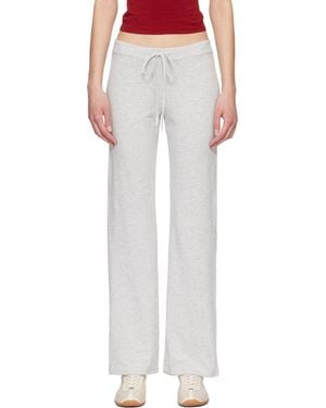 Skims Cotton Jersey Straight Leg Lounge Trousers - White