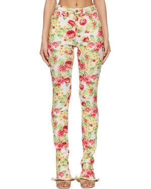 Acne Studios Printed Casual Leggings - Orange