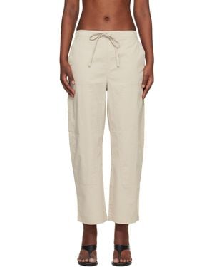 Rag & Bone Off- Jolie Carpenter Lounge Trousers - Natural