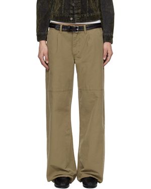 Jeanerica Khaki Mina Trousers - Multicolour
