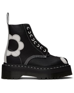 Dr. Martens Sinclair Flower プラットフォーム ブーツ - ブラック
