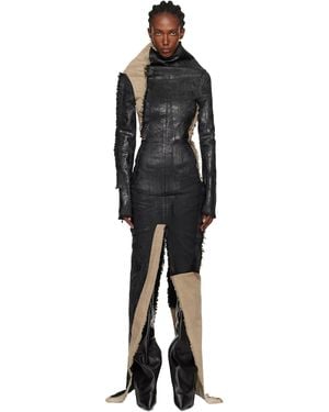 Rick Owens Concordians Etna Denim Maxi Dress - Black