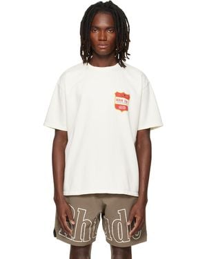 Rhude Off- Filtaro Crest T-Shirt - White