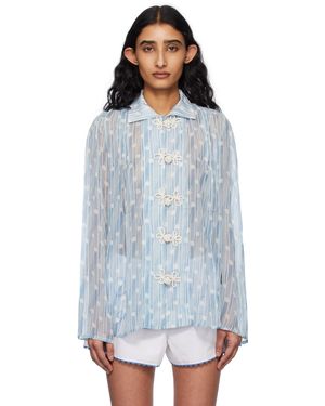 Bode Meridian Blouse - Black