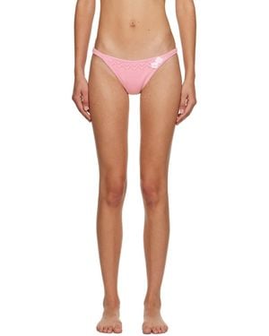 GUIZIO Frankies Bikinisエディション ピンク Tide ビキニボトム - マルチカラー