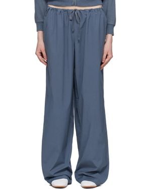 Skims ブルー Cotton Poplin ストレートレッグ パジャマパンツ