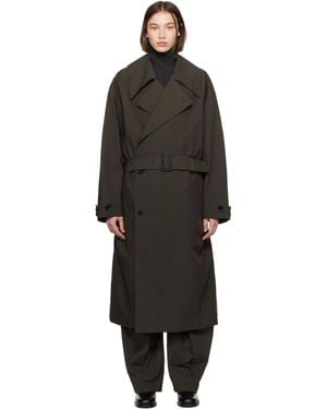 Lemaire Water-Repellent Trench Coat - Black