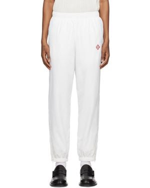 CASABLANCA Drawstring Track Trousers - White