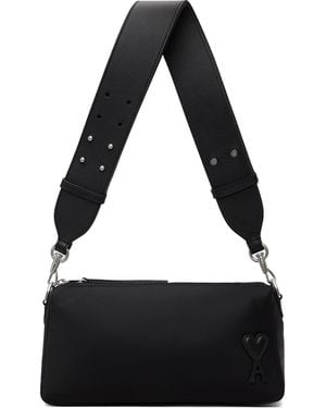 Ami Paris Nylon Marcel Bag - Black
