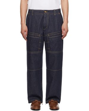 Moncler Genius Mercedes-Benz By Nigo Panelled Jeans - Blue