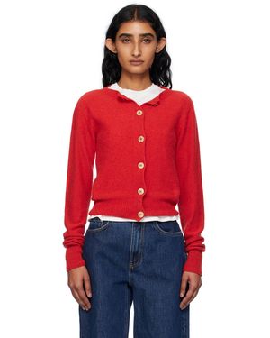 Baserange Tier Cardigan - Red