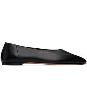 TOTEME Slip Nappa Ballerina Flats - Black