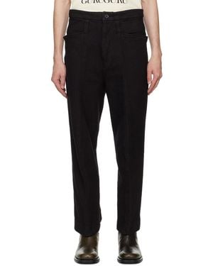 KOZABURO 3D Shaped Trousers - Black