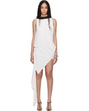 AARON ESH Ssense Exclusive Boat Neck Minidress - Black