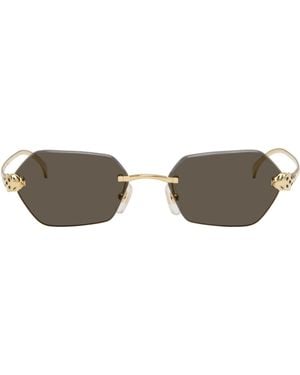 Cartier 'Panthère De Sunglasses - Black