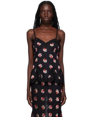 Anna Sui Rosie Posie Camisole - Black