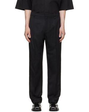 Simone Rocha Straight Leg Tux Pants - Black