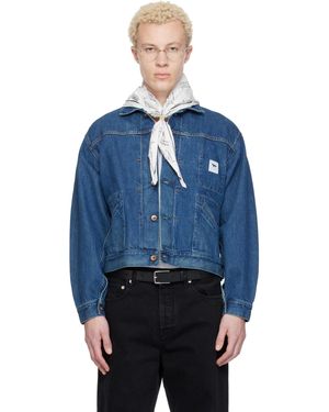 Maison Kitsuné Kuro Edition Selvedge Voyage Denim Jacket - Blue