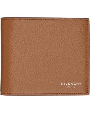 Givenchy Grained Leather Wallet - Brown