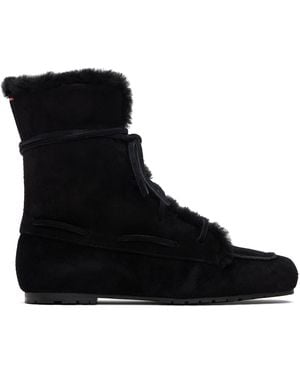Aeyde Paul Shearling Ankle Boots - Black