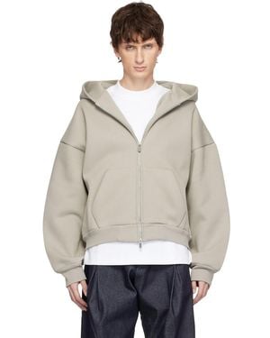 Seventh Taupe V2 Zipped Hoodie - Natural