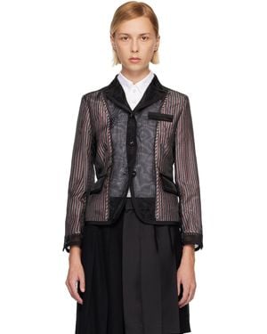 Thom Browne Organza Sport Blazer - Black