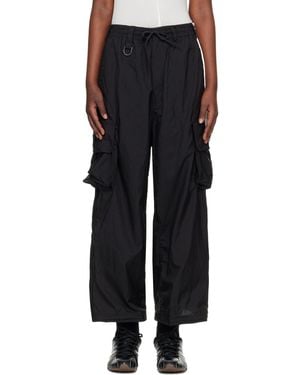 Y-3 Nylon Wired 3 Stripes Cargo Pants - Black