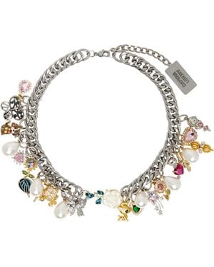 Chopova Lowena Knuckles Charm Necklace - Metallic