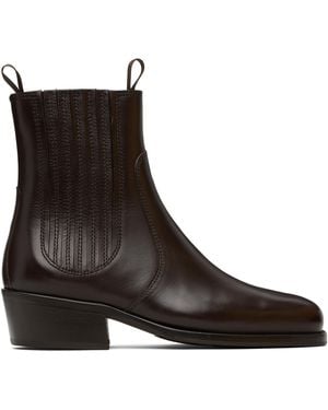 Lemaire Vegetable-Tanned Chelsea Boots - Brown