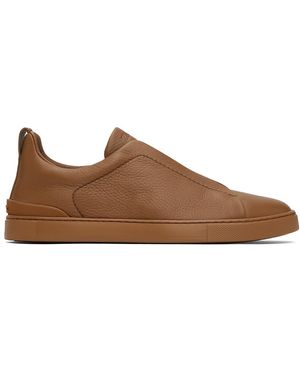 ZEGNA Triple Stitch Trainers - Black