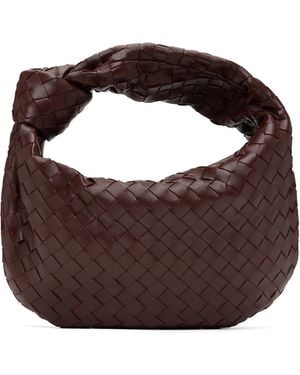 Bottega Veneta バーガンディ スモール Jodie バッグ - ブラウン