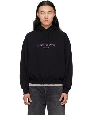Han Kjobenhavn Pull À Capuche Surdimensionné Noir À Logo