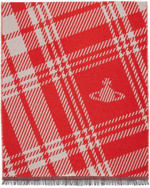 Vivienne Westwood Tartan Scarf - Red