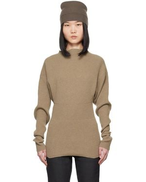 Rick Owens グレー Porterville Dafne セーター - ナチュラル