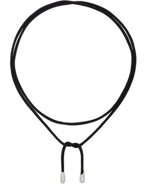 Sophie Buhai ブラック Elegant Shoelace チョーカー - メタリック