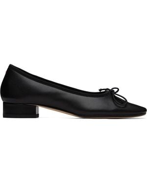 Aeyde Onda Round-Toe Ballerina Flats - Black