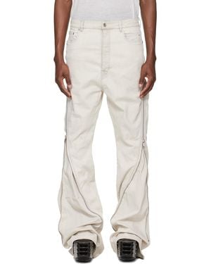 Rick Owens Off- Temple Bolan Banana Jeans - White