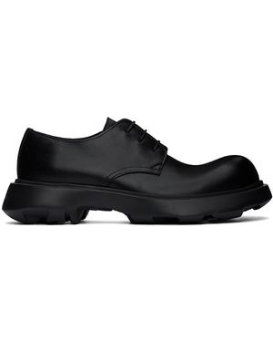 Acne Studios レザー レースアップダービー - ブラック