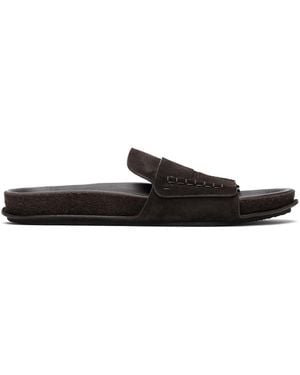 Jacquemus La Croisière Loafer Sandals - Black