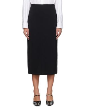 The Row Matias Midi Skirt - Black