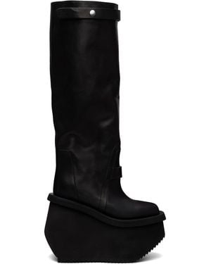Rick Owens Tower Factory Pull On Boots - Black