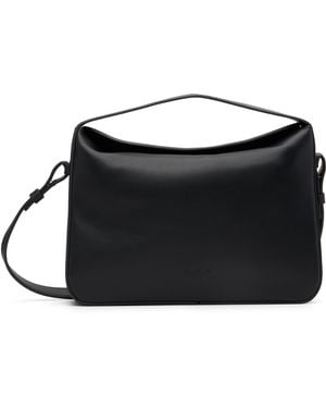 Aesther Ekme Sac Baguette Souple Noir À Bandoulière