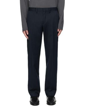 Dries Van Noten Button Tab Trousers - Blue