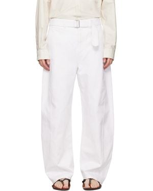 Lemaire Twisted Belted Jeans - White