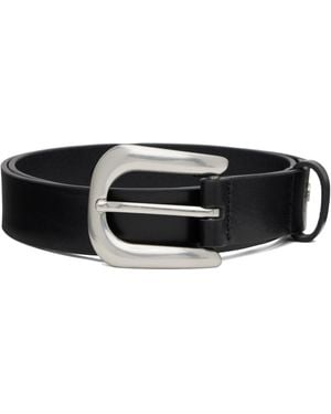 Rag & Bone Stevie Leather Belt - Black